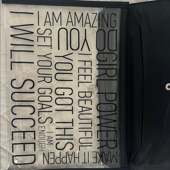 RealHer Black and Transparent Motivational Clutch - Picture 6 of 6